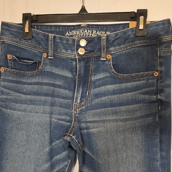 American Eagle Outfitters Women's Blue Jeans Size 12 NWT - Picture 3 of 10
